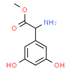 ChemSpider 2D Image | Methyl amino(3,5-dihydroxyphenyl)acetate | C9H11NO4