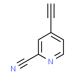 ChemSpider 2D Image | 4-Ethynyl-2-pyridinecarbonitrile | C8H4N2