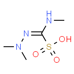 ChemSpider 2D Image | (Z)-(Dimethylhydrazono)(methylamino)methanesulfonic acid | C4H11N3O3S