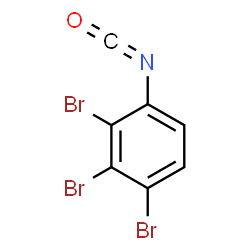 ChemSpider 2D Image | 1,2,3-Tribromo-4-isocyanatobenzene | C7H2Br3NO