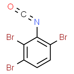 ChemSpider 2D Image | 1,2,4-Tribromo-3-isocyanatobenzene | C7H2Br3NO