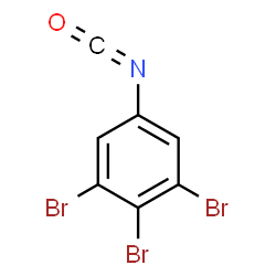 ChemSpider 2D Image | 1,2,3-Tribromo-5-isocyanatobenzene | C7H2Br3NO