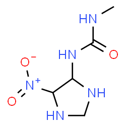 ChemSpider 2D Image | 1-Methyl-3-(5-nitro-4-imidazolidinyl)urea | C5H11N5O3
