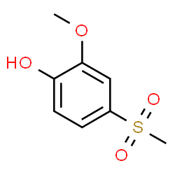 ChemSpider 2D Image | 2-Methoxy-4-(methylsulfonyl)phenol | C8H10O4S