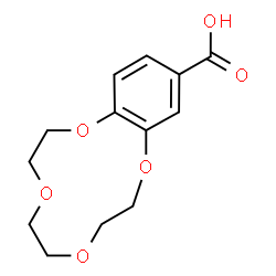 ChemSpider 2D Image | 2,3,5,6,8,9-Hexahydro-1,4,7,10-benzotetraoxacyclododecine-12-carboxylic acid | C13H16O6