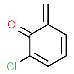 ChemSpider 2D Image | 2-Chloro-6-methylene-2,4-cyclohexadien-1-one | C7H5ClO