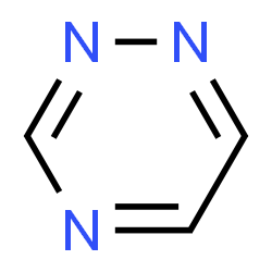 ChemSpider 2D Image | 1,2,4-Triazine | C3H3N3