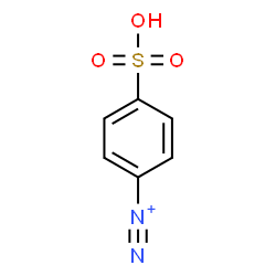 ChemSpider 2D Image | 4-Sulfobenzenediazonium | C6H5N2O3S