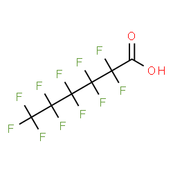 ChemSpider 2D Image | Perfluorohexanoic acid | C6HF11O2