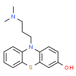 ChemSpider 2D Image | Phenothiazin-3-ol, 10-[3-(dimethylamino)propyl]- | C17H20N2OS