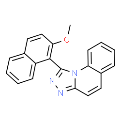 ChemSpider 2D Image | 1-(2-Methoxy-1-naphthyl)[1,2,4]triazolo[4,3-a]quinoline | C21H15N3O