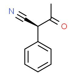 ChemSpider 2D Image | (2S)-3-Oxo-2-phenylbutanenitrile | C10H9NO