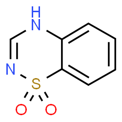 ChemSpider 2D Image | 4H-1,2,4-Benzothiadiazine 1,1-dioxide | C7H6N2O2S