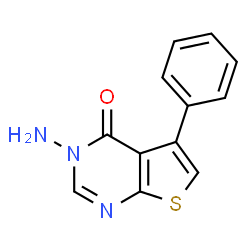 ChemSpider 2D Image | 3-Amino-5-phenyl-3H-thieno[2,3-d]pyrimidin-4-one | C12H9N3OS