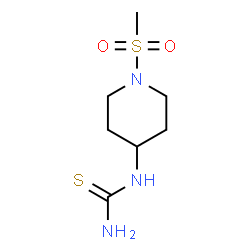 ChemSpider 2D Image | 1-[1-(Methylsulfonyl)-4-piperidinyl]thiourea | C7H15N3O2S2