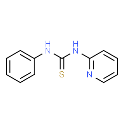 ChemSpider 2D Image | 1-phenyl-3-(2-pyridyl)thiourea | C12H11N3S