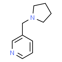 ChemSpider 2D Image | (3-pyridylmethyl)pyrrolidine | C10H14N2