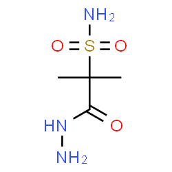 ChemSpider 2D Image | 1-Hydrazino-2-methyl-1-oxo-2-propanesulfonamide | C4H11N3O3S