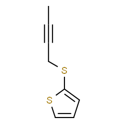 ChemSpider 2D Image | 2-(2-Butyn-1-ylsulfanyl)thiophene | C8H8S2