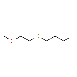 ChemSpider 2D Image | 1-Fluoro-3-[(2-methoxyethyl)sulfanyl]propane | C6H13FOS
