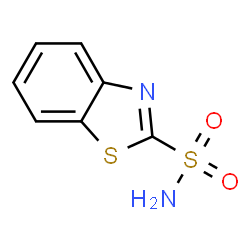 ChemSpider 2D Image | Benzothiazole-2-Sulfonamide | C7H6N2O2S2