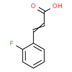 ChemSpider 2D Image | 3-(2-Fluorophenyl)acrylic acid | C9H7FO2