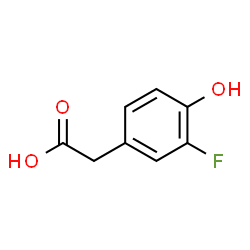 ChemSpider 2D Image | 3-Fluoro-4-hydroxyphenylacetic acid | C8H7FO3