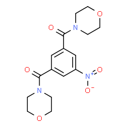 ChemSpider 2D Image | (5-Nitro-1,3-phenylene)bis(4-morpholinylmethanone) | C16H19N3O6