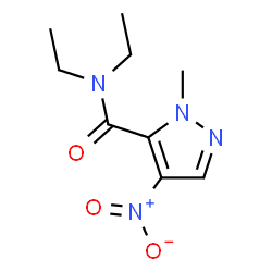 ChemSpider 2D Image | N,N-Diethyl-1-methyl-4-nitro-1H-pyrazole-5-carboxamide | C9H14N4O3