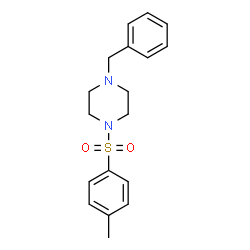 ChemSpider 2D Image | 1-Benzyl-4-(toluene-4-sulfonyl)-piperazine | C18H22N2O2S