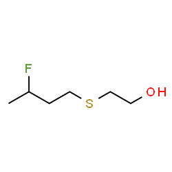 ChemSpider 2D Image | 2-[(3-Fluorobutyl)sulfanyl]ethanol | C6H13FOS