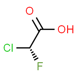 ChemSpider 2D Image | (2R)-Chloro(fluoro)acetic acid | C2H2ClFO2