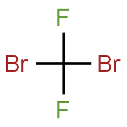 ChemSpider 2D Image | Dibromodifluoromethane | CBr2F2