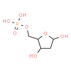 ChemSpider 2D Image | Deoxyribose 5-phosphate | C5H11O7P