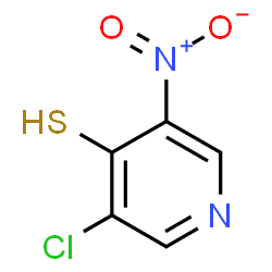 ChemSpider 2D Image | 3-Chloro-5-nitro-4-pyridinethiol | C5H3ClN2O2S