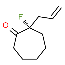 ChemSpider 2D Image | (2S)-2-Allyl-2-fluorocycloheptanone | C10H15FO