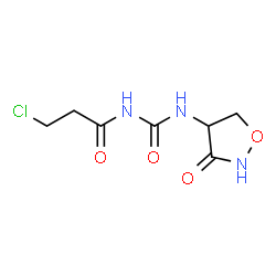 ChemSpider 2D Image | 3-Chloro-N-[(3-oxo-1,2-oxazolidin-4-yl)carbamoyl]propanamide | C7H10ClN3O4