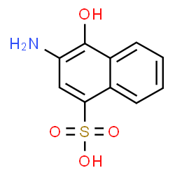 ChemSpider 2D Image | 2-amino-1-naphthol-4-sulfonic acid | C10H9NO4S