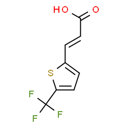 ChemSpider 2D Image | (2E)-3-[5-(Trifluoromethyl)-2-thienyl]acrylic acid | C8H5F3O2S