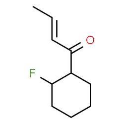 ChemSpider 2D Image | (2E)-1-(2-Fluorocyclohexyl)-2-buten-1-one | C10H15FO