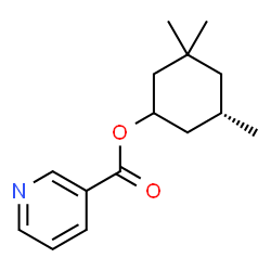 ChemSpider 2D Image | (5S)-3,3,5-Trimethylcyclohexyl nicotinate | C15H21NO2