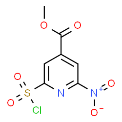 ChemSpider 2D Image | Methyl 2-(chlorosulfonyl)-6-nitroisonicotinate | C7H5ClN2O6S