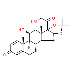 ChemSpider 2D Image | Triamcinolone acetonide | C24H31FO6