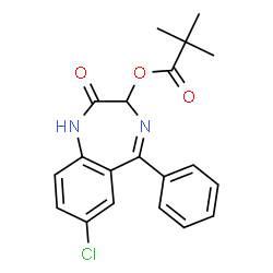 ChemSpider 2D Image | pivoxazepam | C20H19ClN2O3