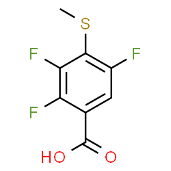 ChemSpider 2D Image | 2,3,5-Trifluoro-4-(methylsulfanyl)benzoic acid | C8H5F3O2S