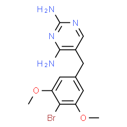 ChemSpider 2D Image | Brodimoprim | C13H15BrN4O2