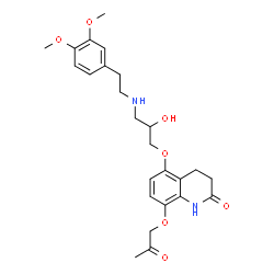 ChemSpider 2D Image | bometolol | C25H32N2O7