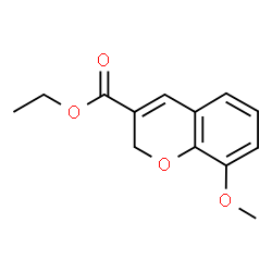 ChemSpider 2D Image | Ethyl 8-methoxy-2H-chromene-3-carboxylate | C13H14O4