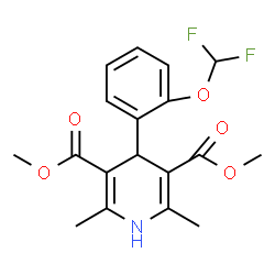 ChemSpider 2D Image | Ryodipine | C18H19F2NO5