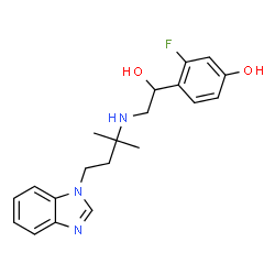 ChemSpider 2D Image | nardeterol | C20H24FN3O2